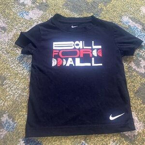 Nike Toddler Boys Logo Elite Tshirt- Toddler Boy 3T- Black/White/Red